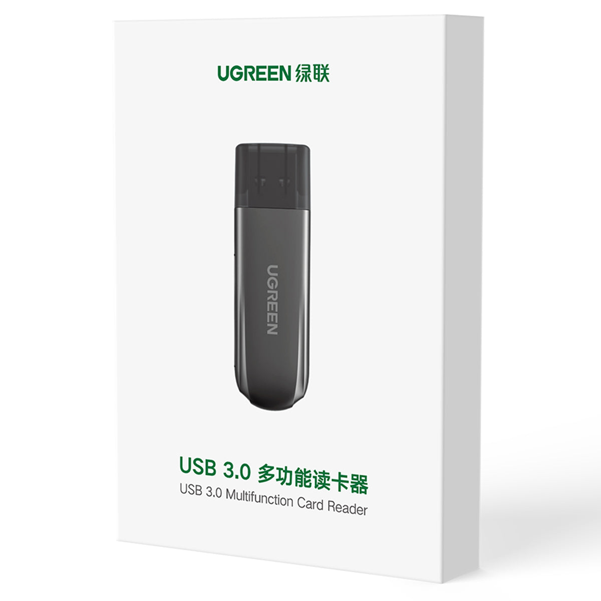 Uniqkart 10911 USB 3.0 to TF/for SD Memory Card Reader 2-Card Reading + Writing Simultaneously