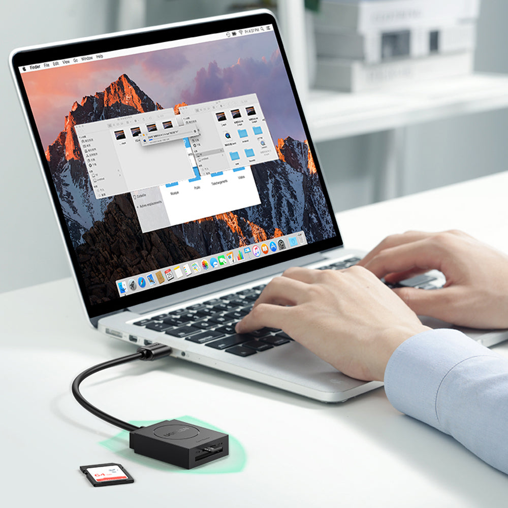 Uniqkart 20250 USB 3.0 to for SD/Micro SD/TF Smart Memory Card Reader Portable High Speed Card Reader