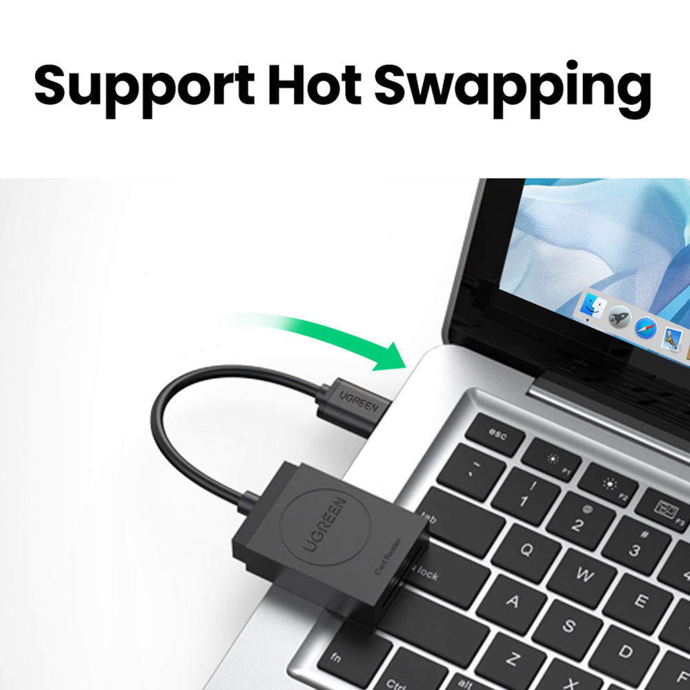 Uniqkart 20250 USB 3.0 to for SD/Micro SD/TF Smart Memory Card Reader Portable High Speed Card Reader