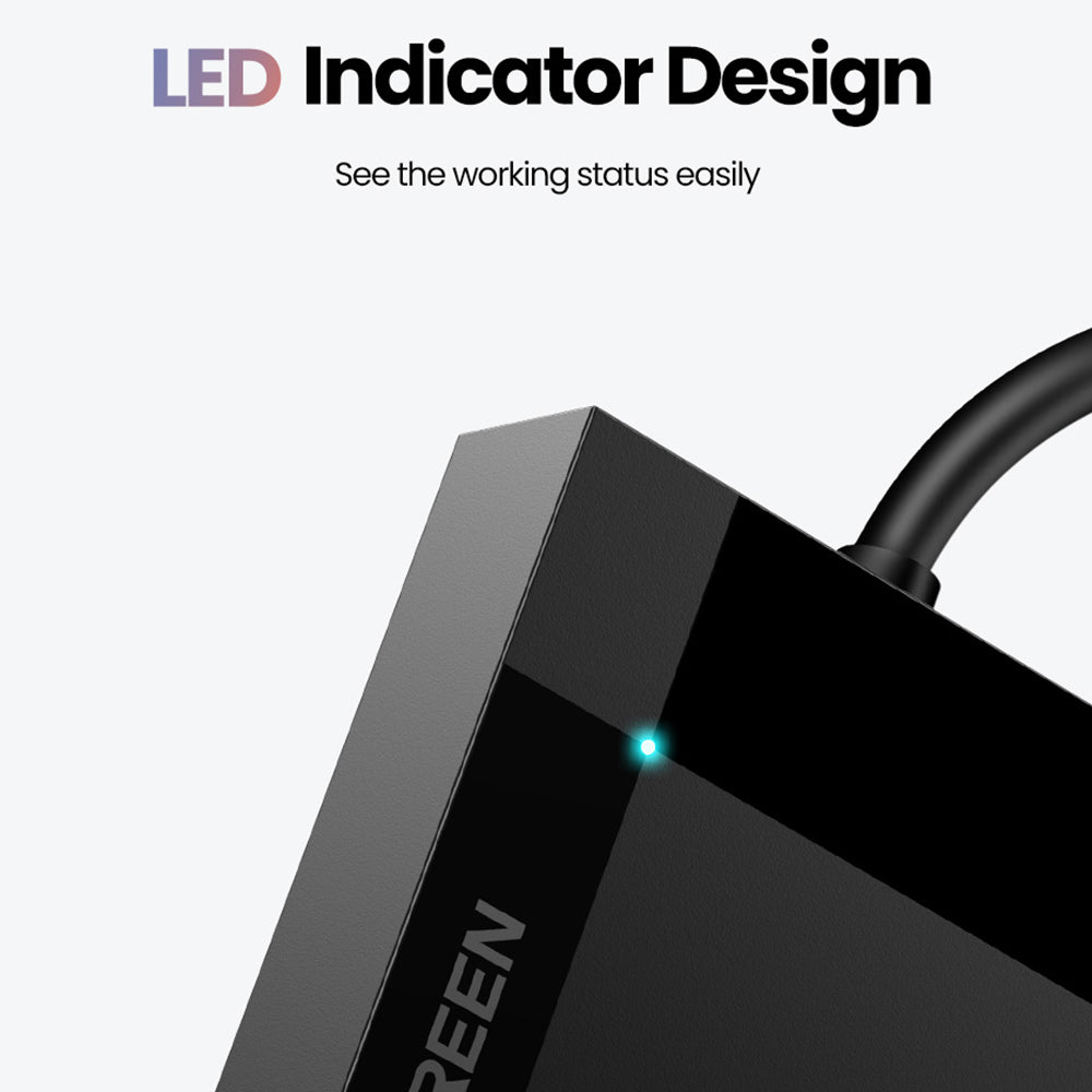 Uniqkart 30229 4-in-1 USB 3.0 to for SD/Micro SD/TF/CF/MS Compact Smart Memory Card Reader for PCs/Laptops