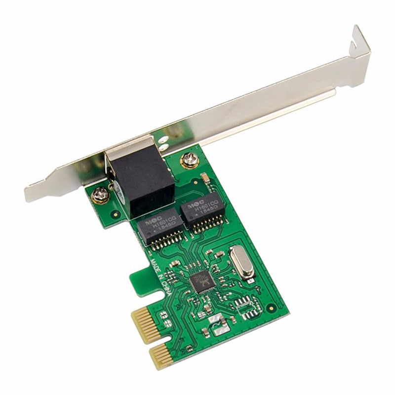 RTL8111 PCI-E X1 Single Port Gigabit Ethernet Network Card RJ45 Gigabit Ethernet LAN Card Adapter Support 10 / 100 / 1000Mbps Data Transmission