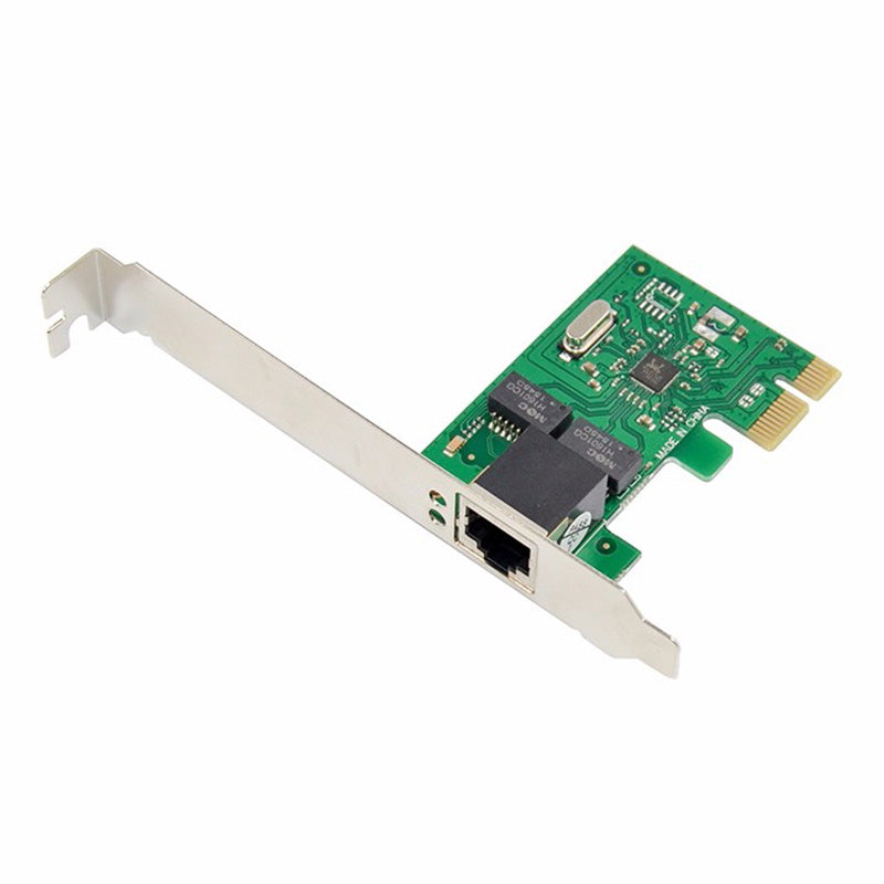 RTL8111 PCI-E X1 Single Port Gigabit Ethernet Network Card RJ45 Gigabit Ethernet LAN Card Adapter Support 10 / 100 / 1000Mbps Data Transmission