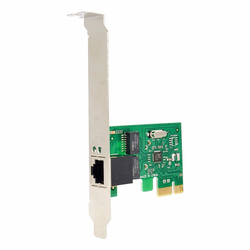 RTL8111 PCI-E X1 Single Port Gigabit Ethernet Network Card RJ45 Gigabit Ethernet LAN Card Adapter Support 10 / 100 / 1000Mbps Data Transmission
