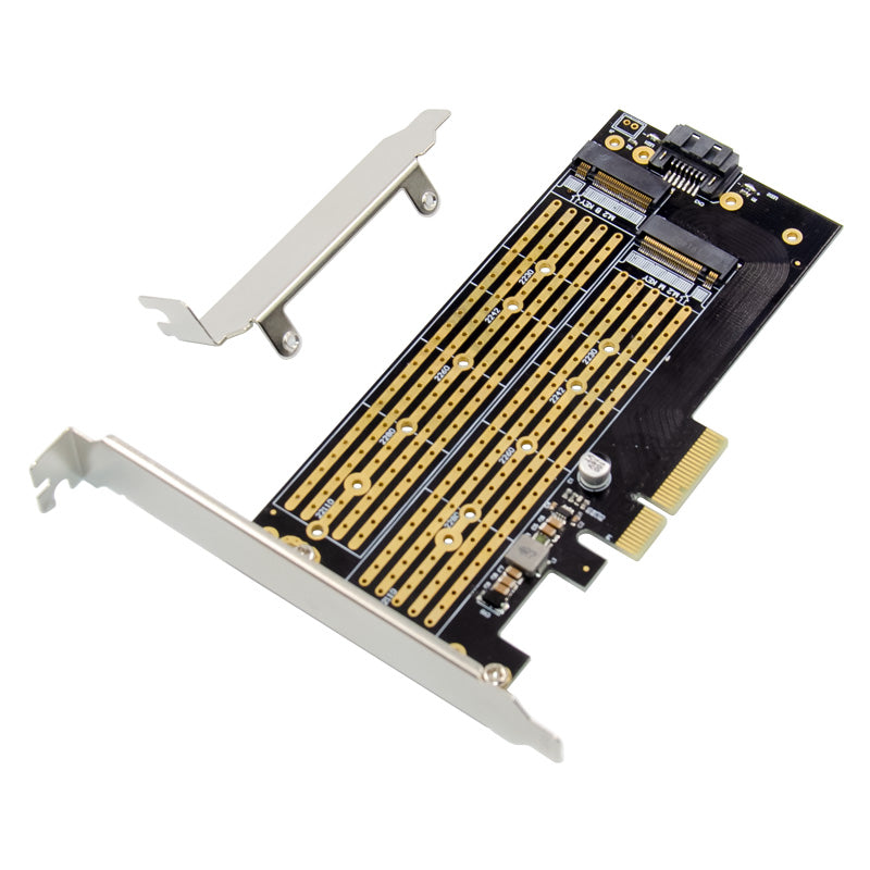 PCI-E 3.0 X4 to M.2 NVME SSD Adapter Card Solid State Drive Adapter Expansion Card 22110