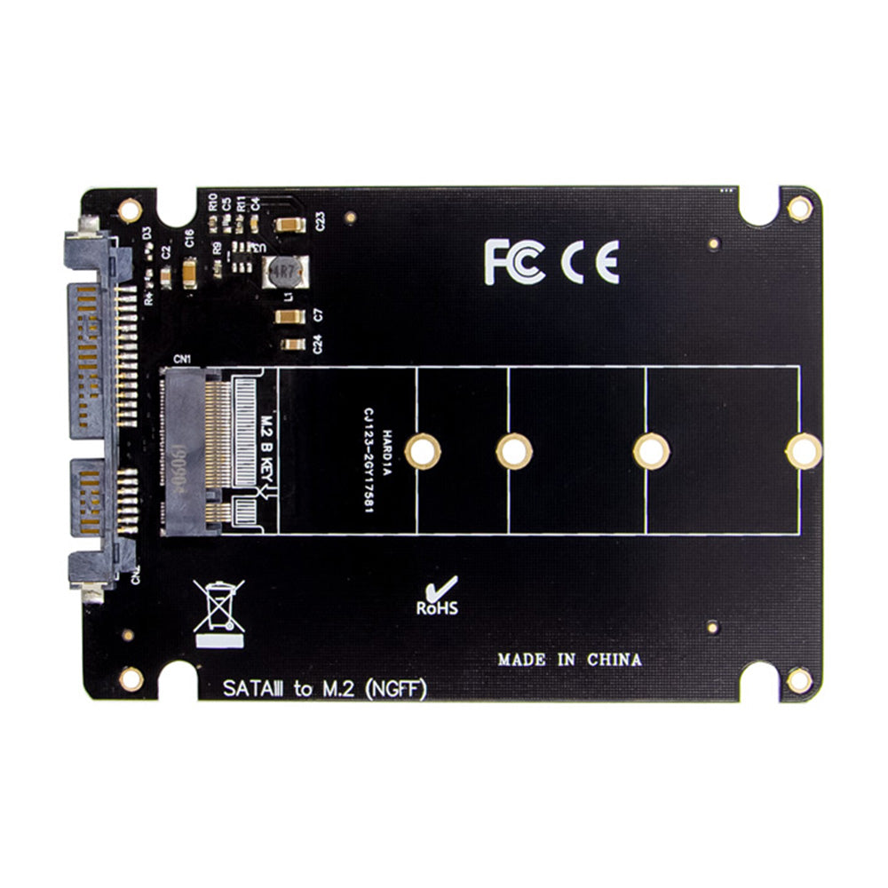 SATA to M.2 SSD Adapter Card Support M.2 Key B with SATA Protocol SSD 2280