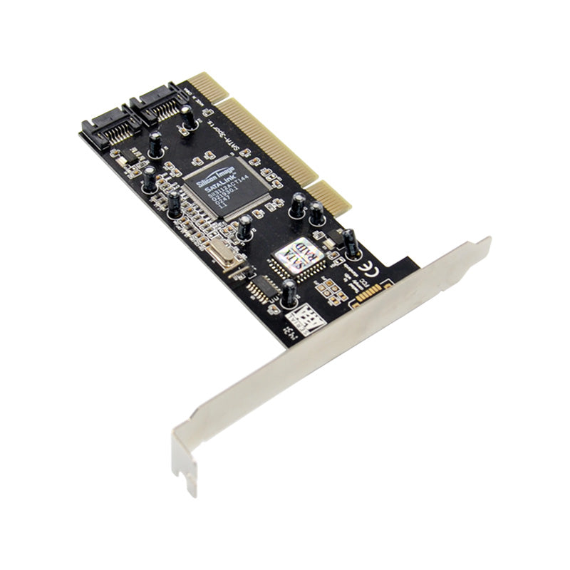 PCI Sil3112 SATA150 2 Channel RAID Array Card Built-in SATA Hard Disk Expansion Conversion Card with SATA Cable