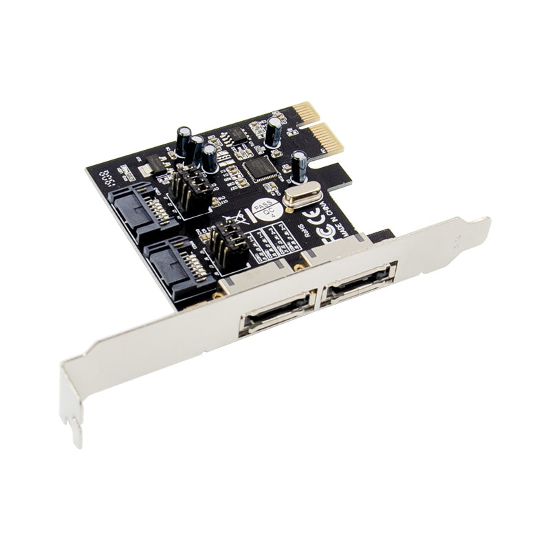 PCI-E ASM1061 X1 4 Port SATA 6G Expansion Card 4 Channel SATA-3 Hard Disk Conversion Card
