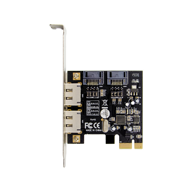 PCI-E ASM1061 X1 4 Port SATA 6G Expansion Card 4 Channel SATA-3 Hard Disk Conversion Card