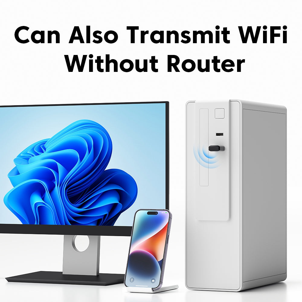 Essager Dual Band Wireless Card 600m 2.4GHz / 150Mpbs, 5.8GHz / 433Mpbs Portable WiFi Network Card Adapter