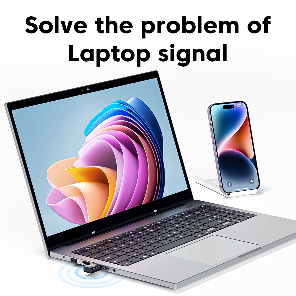 Essager Dual Band Wireless Card 600m 2.4GHz / 150Mpbs, 5.8GHz / 433Mpbs Portable WiFi Network Card Adapter