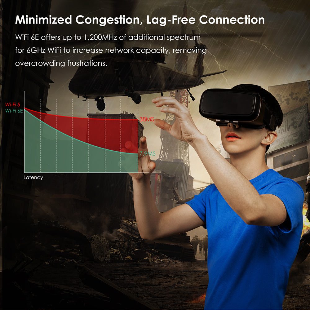 Uniqkart WS-WN675X3M-A Blutooth 5.2 5400Mbps Network Adapter 2.4GHz / 5GHz / 6GHz Tri-Band Wi-Fi 6E Network Card Module for Laptop