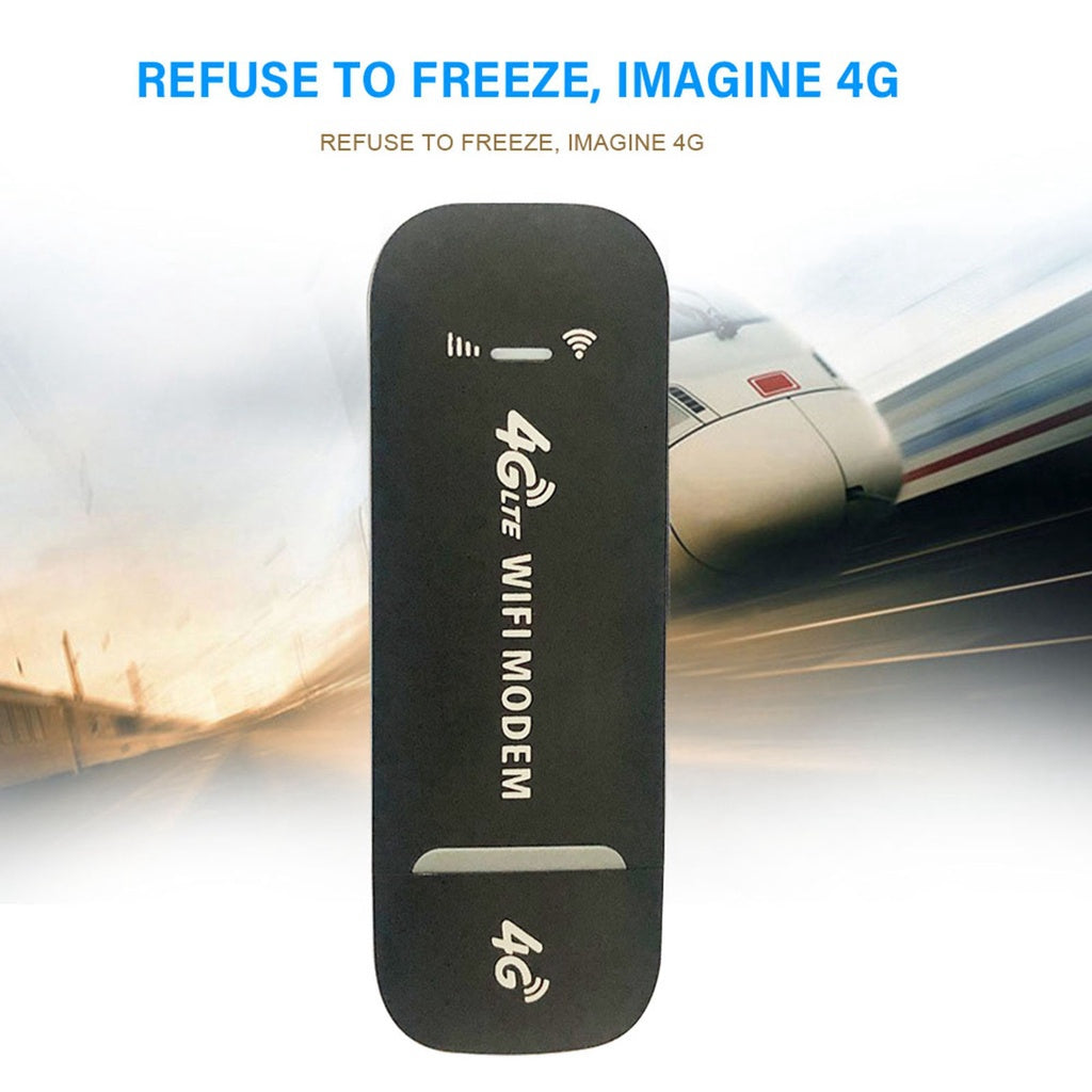 4G LTE B1 / B3 / B5 USB Modem WiFi Dongle 150Mbps Mini Mobile WiFi Hotspot Router - Black