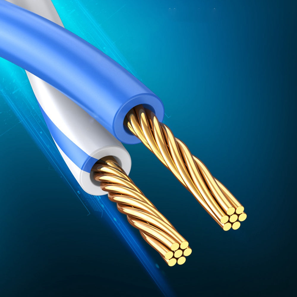 Cablecreation CL0045 1m Pure Copper Cat6a Network Cable 10Gbps Thin Cord Computer Router RJ45 Ethernet Cable - Upward Bend