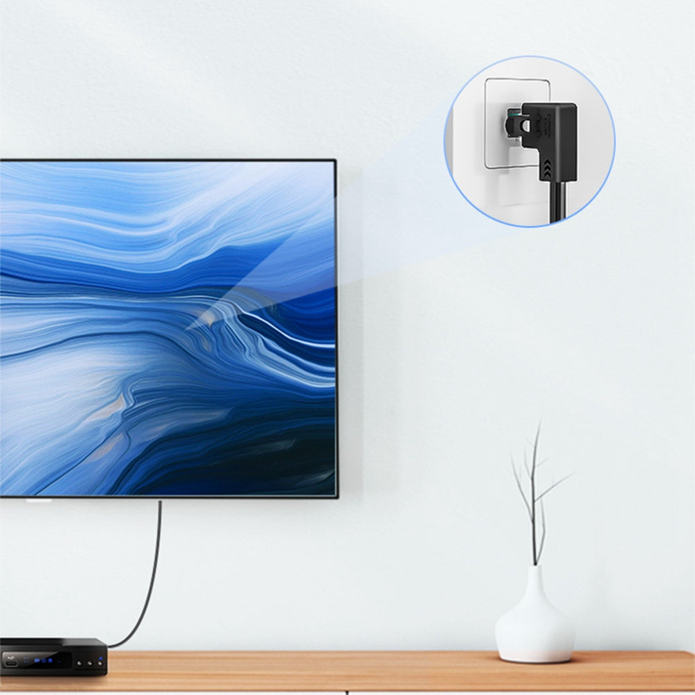 Cablecreation 3m Cat6 Ethernet Cable 90 Degree Gigabit LAN Cable 10Gbps RJ45 Connector Internet Network Patch Cord - Right Angle