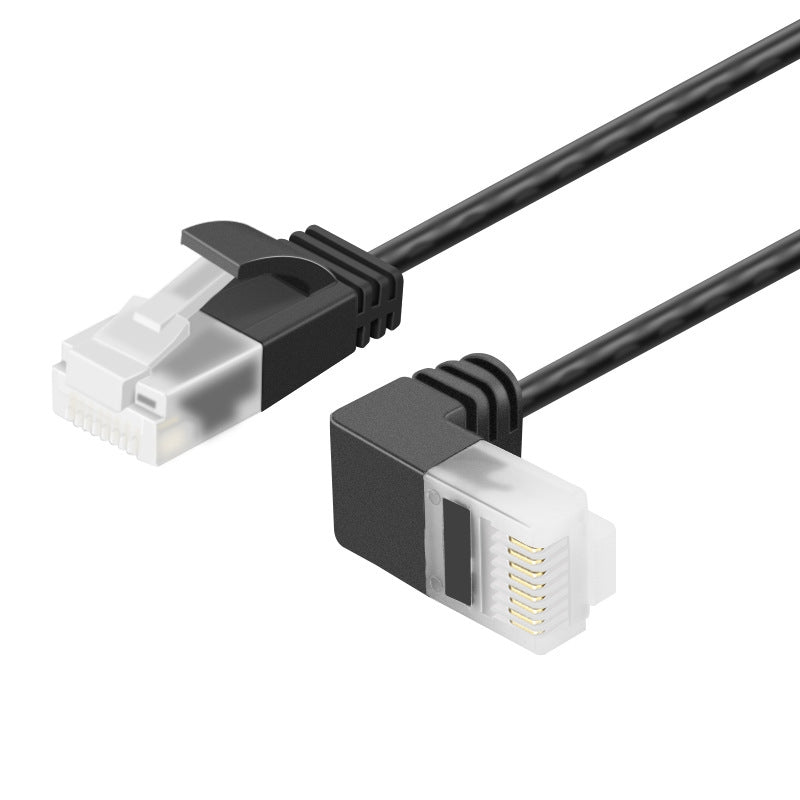 CE-LINK 1m Cat6a Slim Ethernet Cable 10Gbps RJ45 LAN Network Cable Gigabit High Speed Gaming UTP Patch 32AWG Wire - Up Angle