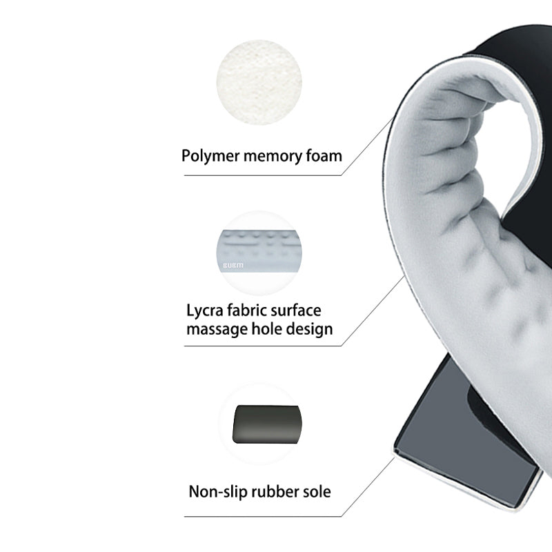 Bubm MHST Keyboard Wrist Rest Pad Memory Foam Ergonomic Design Computer Mouse Wrist Cushion Support for Working and Gaming, Size: L - Black