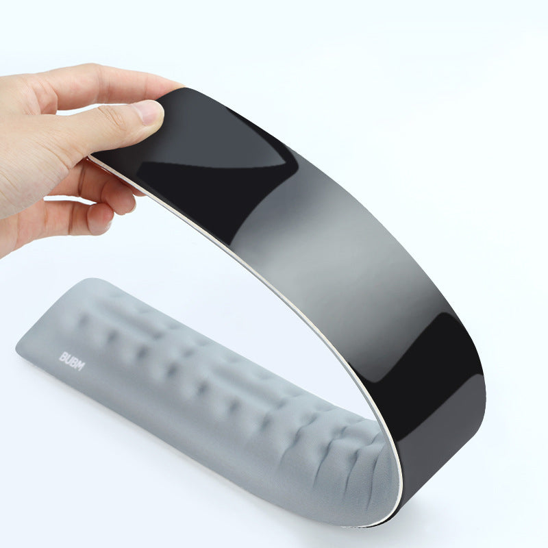 Bubm MHST Keyboard Wrist Rest Pad Memory Foam Ergonomic Design Computer Mouse Wrist Cushion Support for Working and Gaming, Size: L - Black