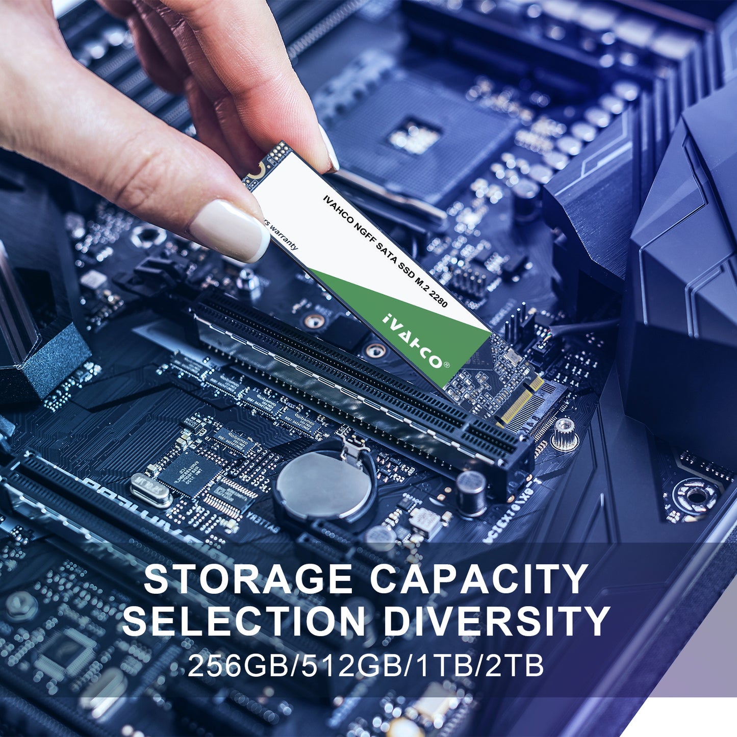 512GB NGFF SATA SSD M.2 2280 Internal Solid State Drive Hard Disk (Read / Write Speed up to 560 / 530MB / s)