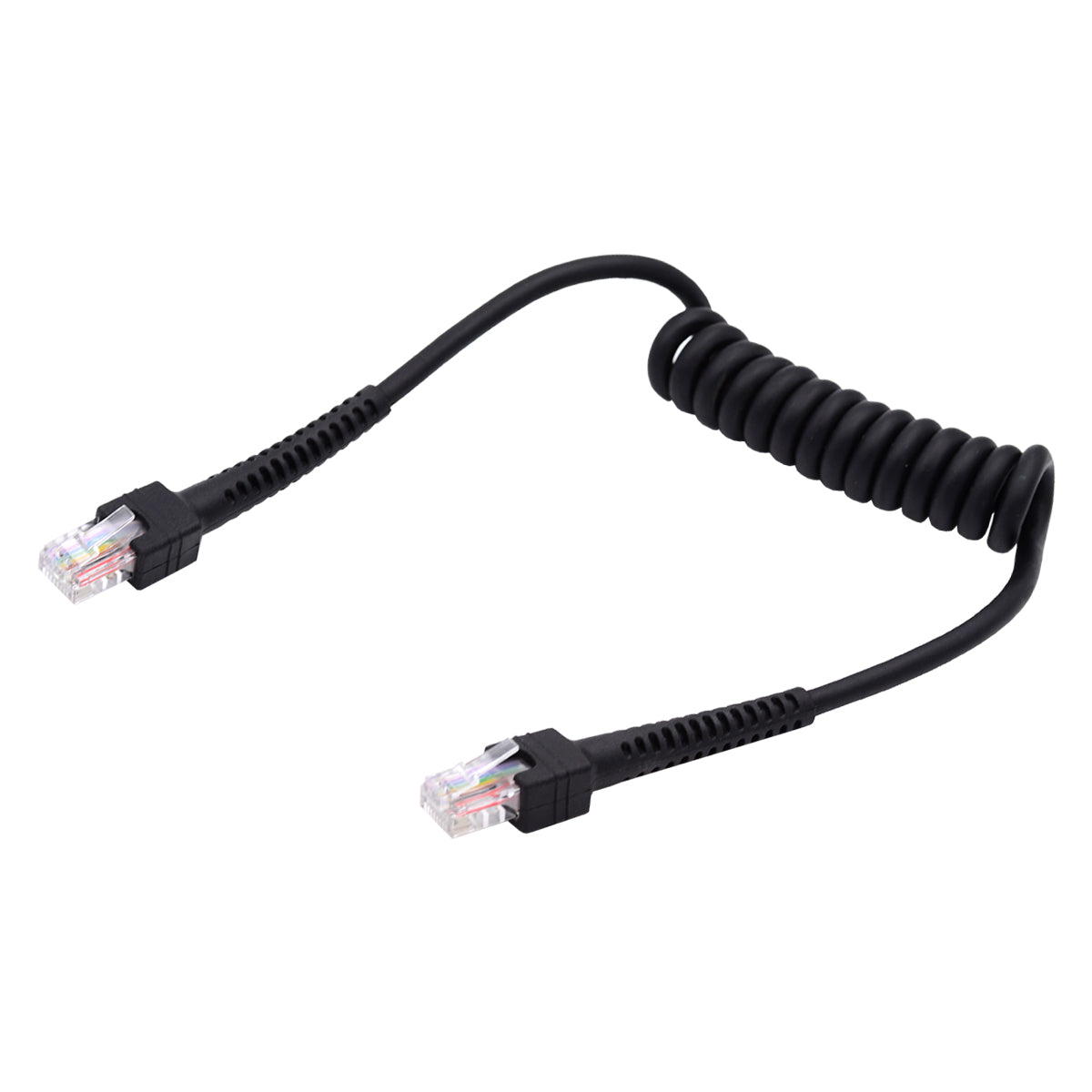 UT-019-1.0M RJ45 Male to Cat6 Male 8P8C UTP Stretch Coiled Cable LAN Ethernet Network Patch Cord 100cm