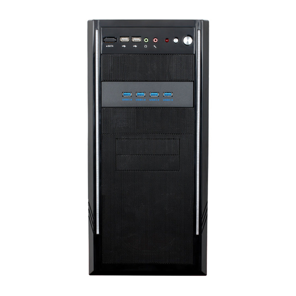 5.25 Inch 4-port USB3.0 Hub Front Panel Adapter Cable Extension Board for Computer Case - Black