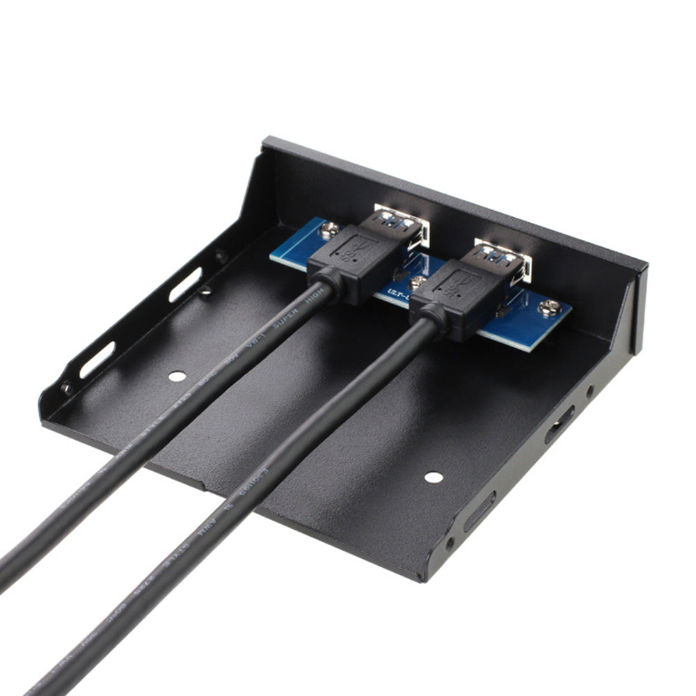 3.5 Inch 2-port USB3.0 Front Panel Expansion Board 5GPps Adapter Cable for Computer Case