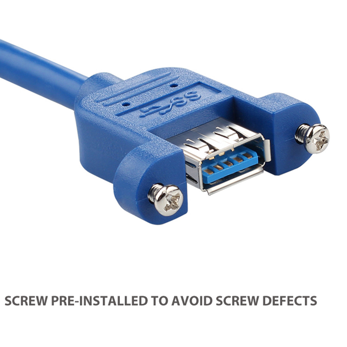 2m USB 3.0 Extension Cable Male to Female Data Sync Extender Panel Mount Connector for Mobile Phone Camera Hard Drive