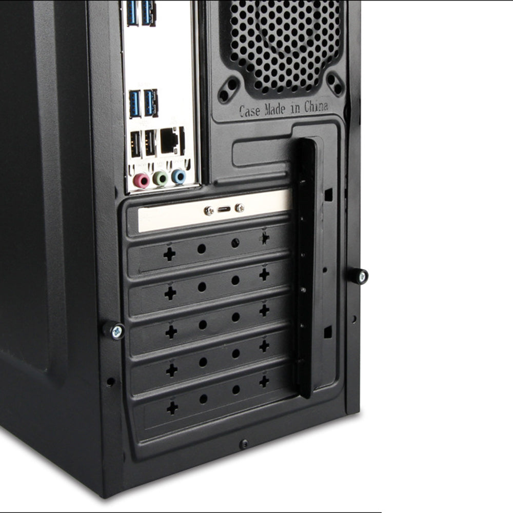 USB3.1 Type-E Male to Type-C Female Adapter High-speed Transmission Cable with Slot Panel Screw