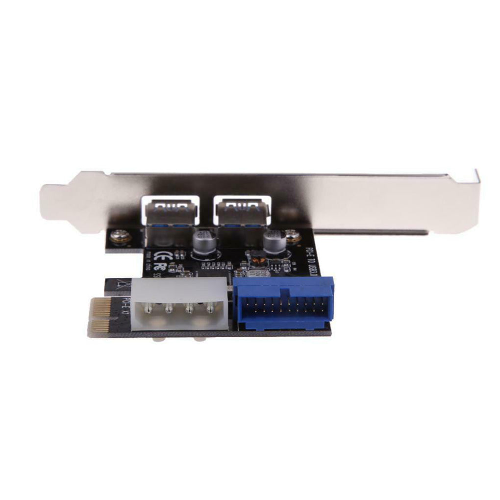 USB 3.0 PCI-E Expansion Card 2 Port USB3.0 Hub Internal 20-pin USB 3 to PCIE PCI Express Adapter Card