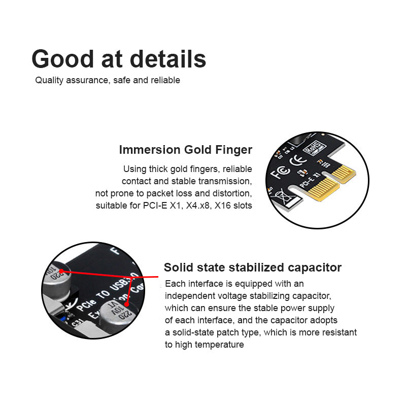 7-port USB 3.0 PCI-E Expansion Card Adapter USB 3.0 Hub External Controller PCI Express Card