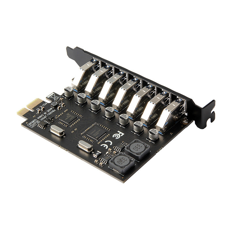 7-port USB 3.0 PCI-E Expansion Card Adapter USB 3.0 Hub External Controller PCI Express Card