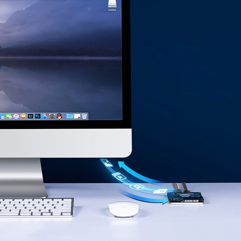 Uniqkart 50399 0.5m SATA 3.0 High Speed Male to Female Extension Cable Hard Disk Optical Drive Cord