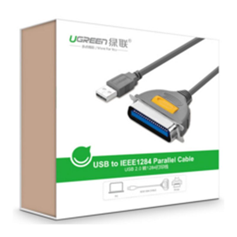 Uniqkart 1.5m USB to DB36 IEEE1284 Male to Female Connector Centronics Parallel Printer Cable Adapter