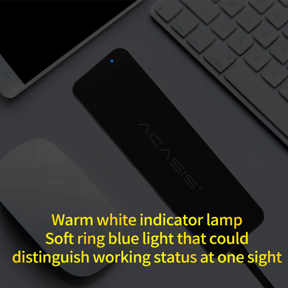 Uniqkart AC2-L42 0.2m Type-C to 4 USB2.0 Hub Adapter Multi-Port USB-C Hub Portable Type-C Splitter Converter 480Mbps Data Transfer