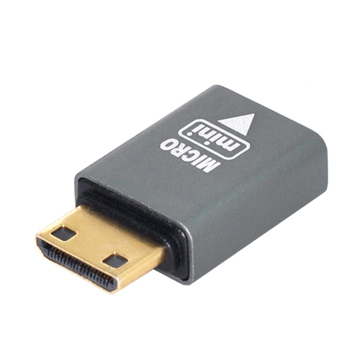 HD-018 2PCS Compatible Micro HDMI Female to Mini Male and HDMI 1.4 Male Adapter 4K 60hz