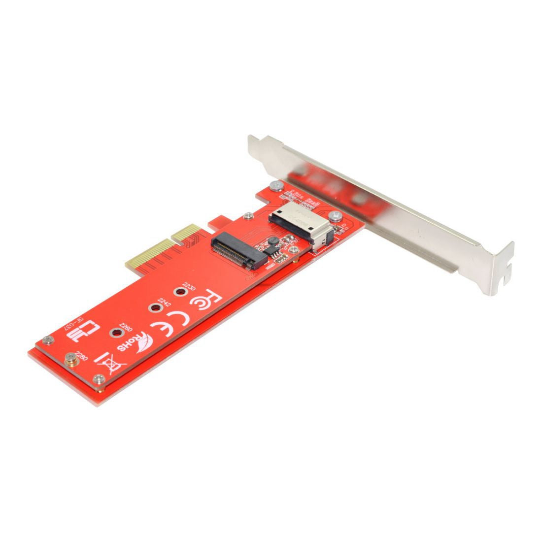 SF-036 PCI-E 4X Host Adapter to NVMe Ruler 1U GEN-Z EDSFF Short SSD E1.S Carrier Adapter with Bracket
