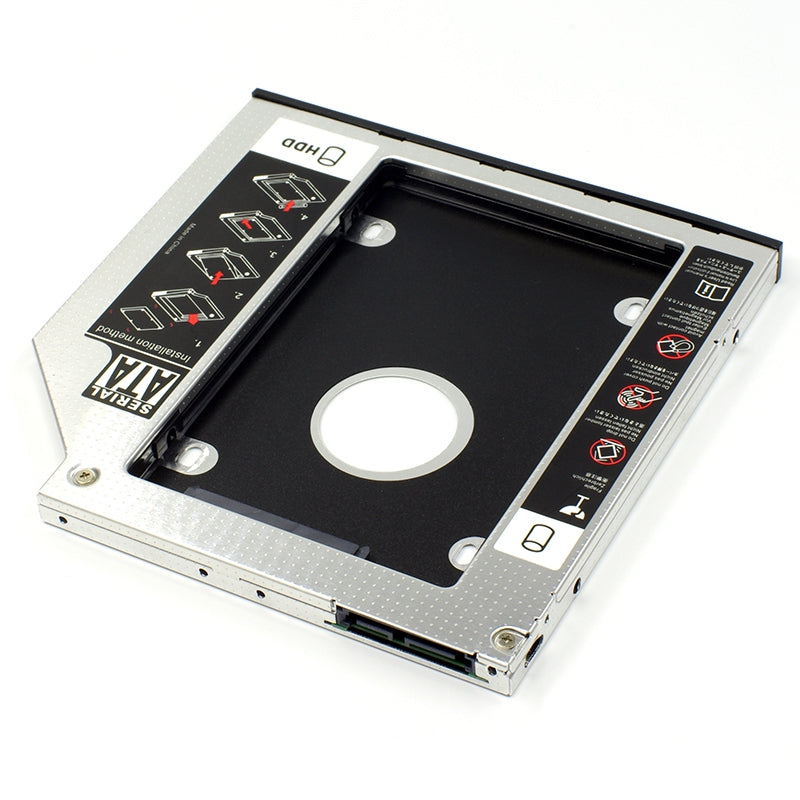2.5 Inch Notebook Computer Internal SSD Hard Disk Drive Mounting Bracket Holder (All Aluminum Alloy) - 9mm