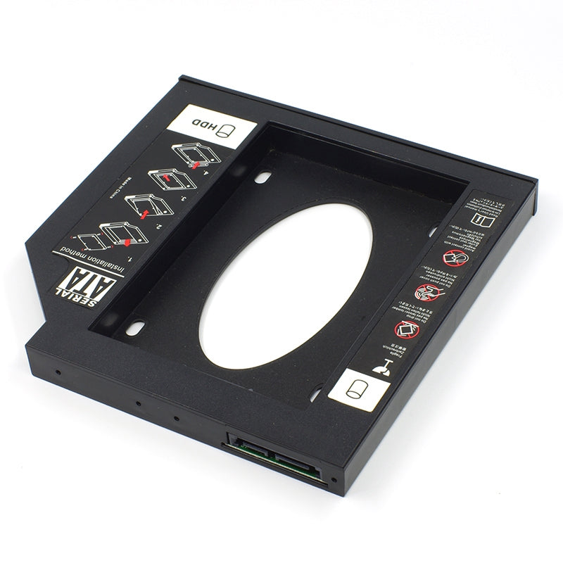 2.5 Inch Laptop SSD Holder Internal Hard Disk Drive Mounting Bracket Holder (Plastic) - 12.7mm