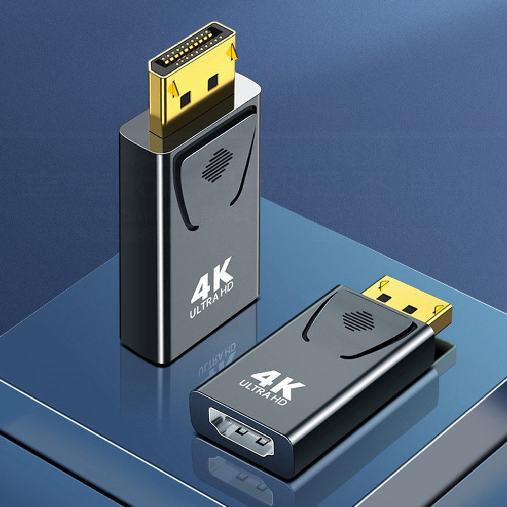 DisplayPort to HDMI Adapter, DP Male to HDMI Female Converter Support 4K UHD Video Output for Laptops Computers
