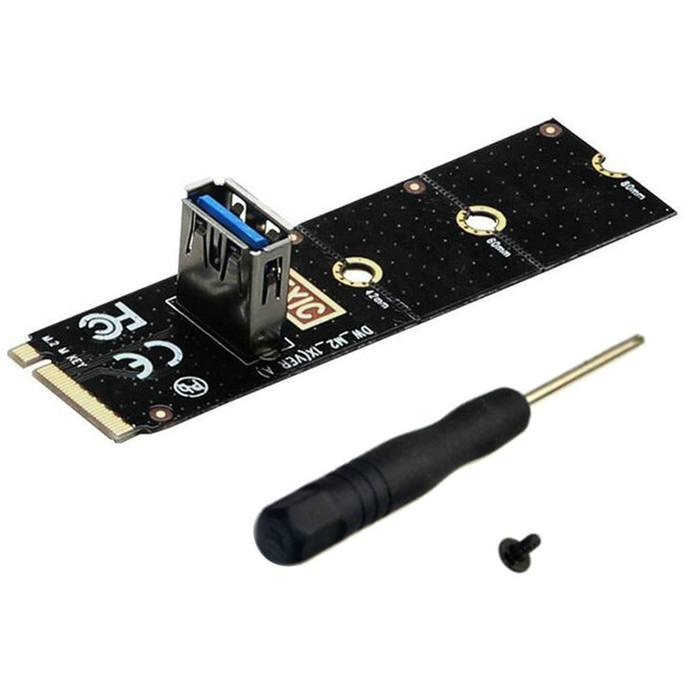 NGFF M.2 to USB3.0 Converter Adapter Graphic Card Extender PCI-E 1x to 16x Transfer Card Mining Riser Card