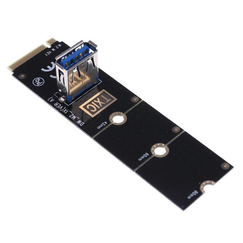 NGFF M.2 to USB3.0 Converter Adapter Graphic Card Extender PCI-E 1x to 16x Transfer Card Mining Riser Card
