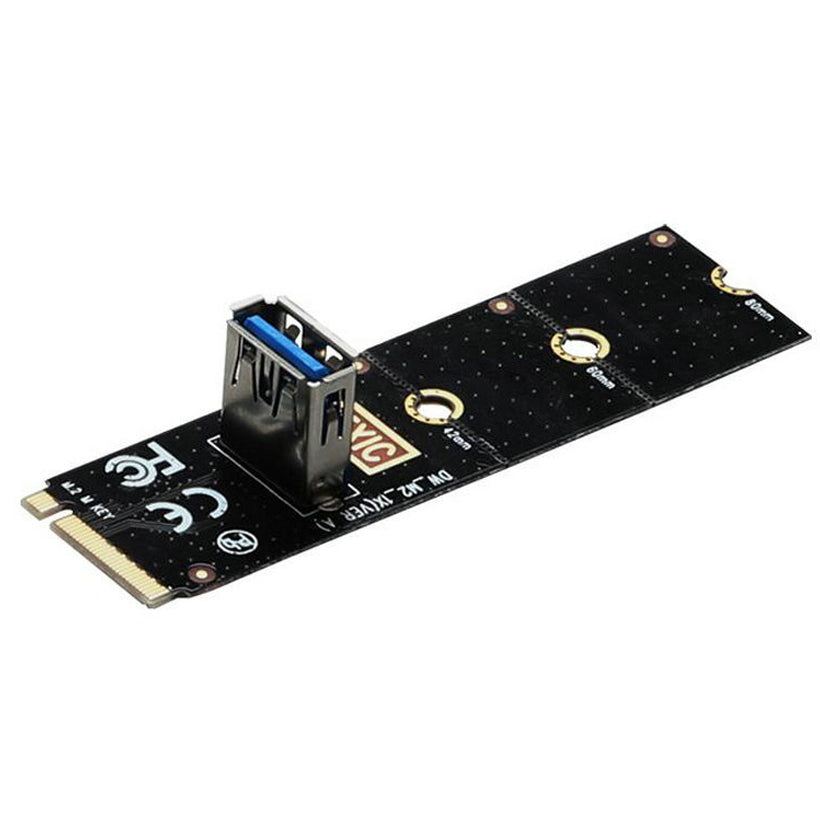 NGFF M.2 to USB3.0 Converter Adapter Graphic Card Extender PCI-E 1x to 16x Transfer Card Mining Riser Card