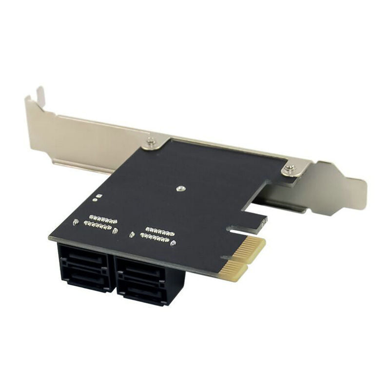 SATA PCIe Card Adapter 4 Ports SATA III to PCI Express 3.0 X1 Controller Expansion Card for HDD