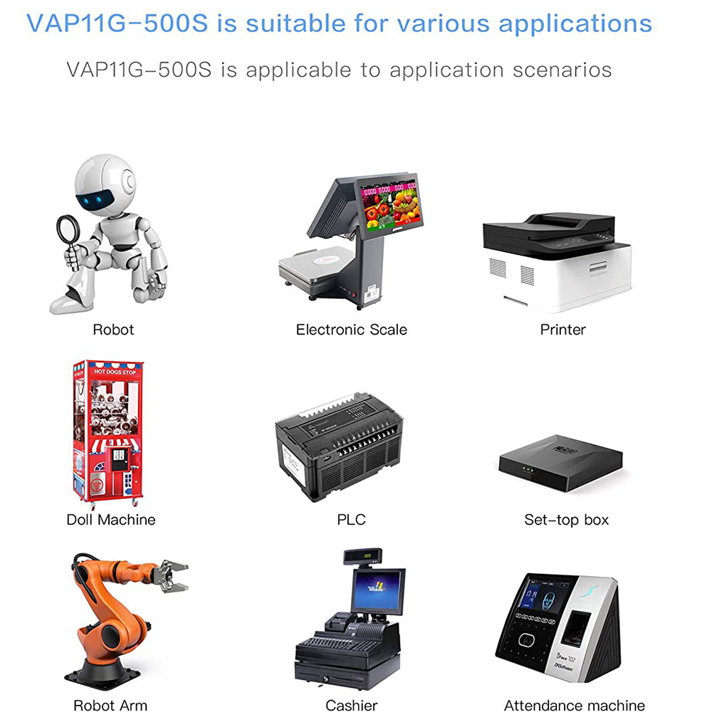 VAP11G-500S Industrial High Power 2.4GHz WiFi Bridge / Wireless Router / Ethernet WiFi to Ethernet Adapter