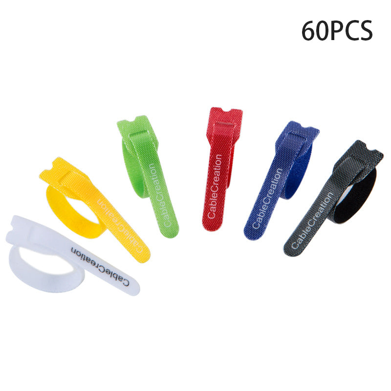Cablecreation ct0004 30PCS 15CM + 30PCS 22CM Cord Organization Nylon Straps Data Cable Ties Magic Tapes