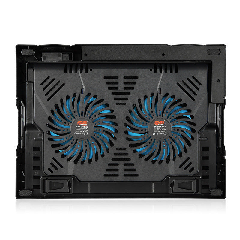 JM K1 Laptop Cooler Folding Notebook Cooling Fan with 2 USB Port, Height & Wind Speed Adjustable Cooling Pad