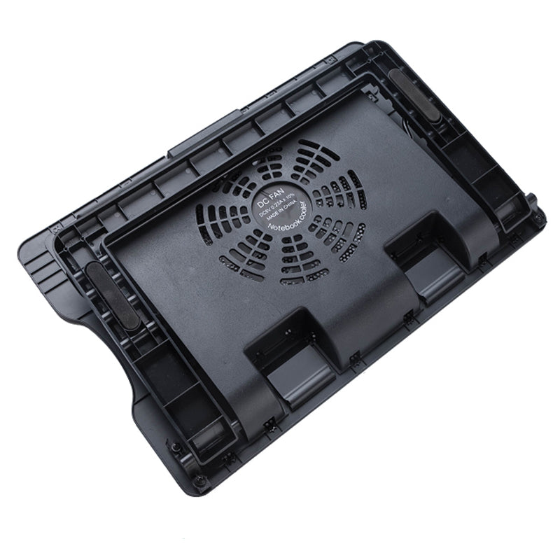 N88 Laptop Cooling Stand Desktop Height Adjustable Notebook Fan Cooler with LED Light