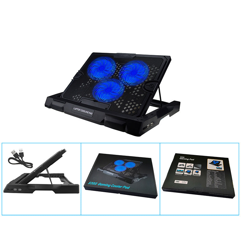 N182 Height Adjustable Laptop Cooling Stand Desktop Notebook Router Fan Cooler Pad