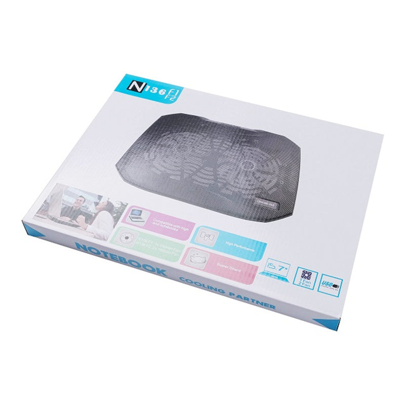 N136 Notebook Router Heat Dissipation Stand Desktop Laptop Cooling Pad Dual Fan Cooler