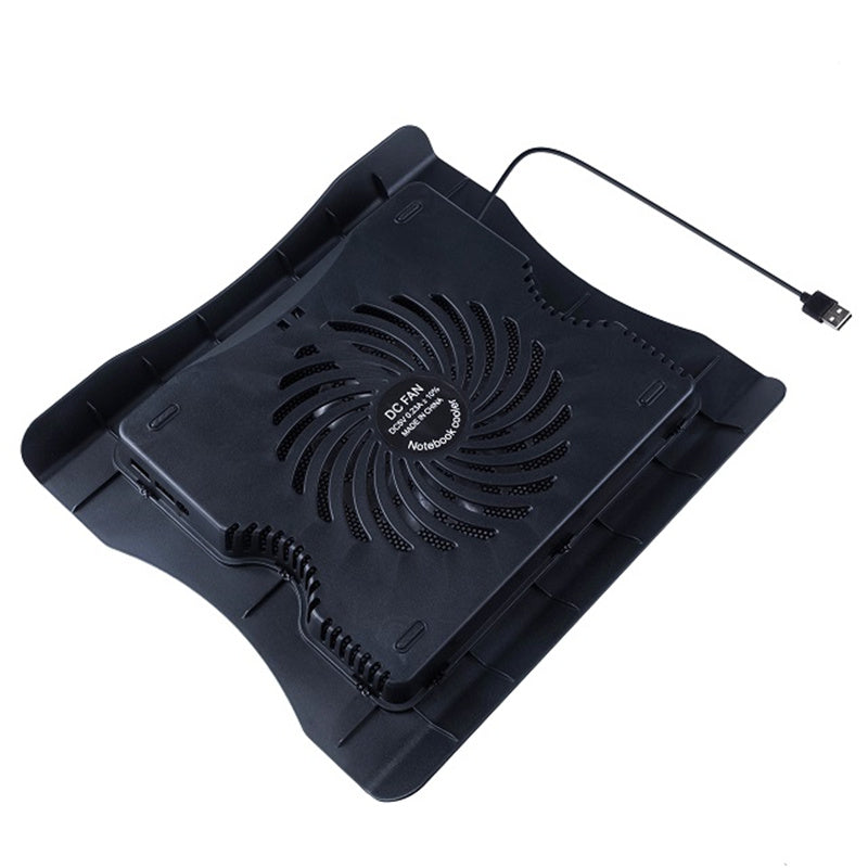 Desktop Notebook Router Heat Dissipation Base LED Light Fan Cooler Stand Laptop Cooling Pad