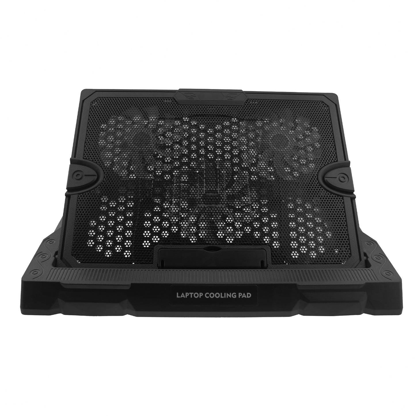 S300 3-Fan Laptop Cooling Stand Desktop Adjustable Wind Speed Notebook Fan Cooler - Red Light